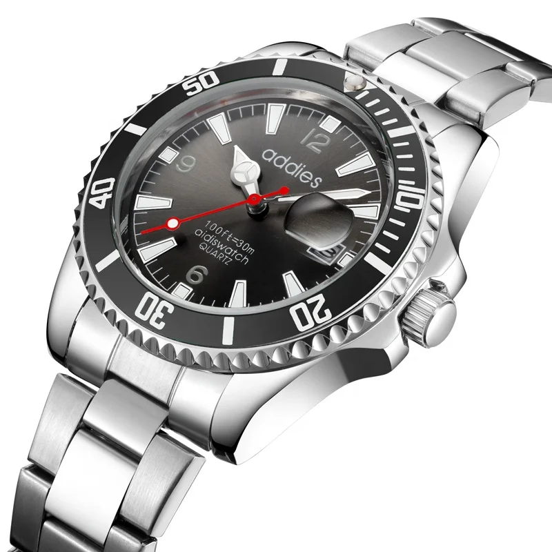 Addies Amazon Trend Design Quartz Watch Chronograph Stainless Steel Movement Watches