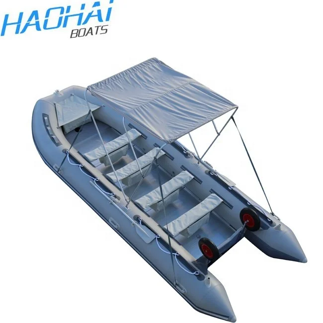 CE 5.5m Aluminum Floor Inflatable Boat Fast Patrol Rescue Boat For Sale