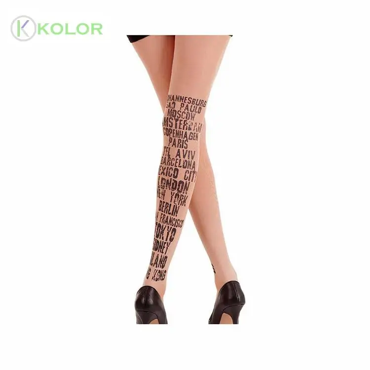 KOLOR-B 50044 с рисунком тату Колготки