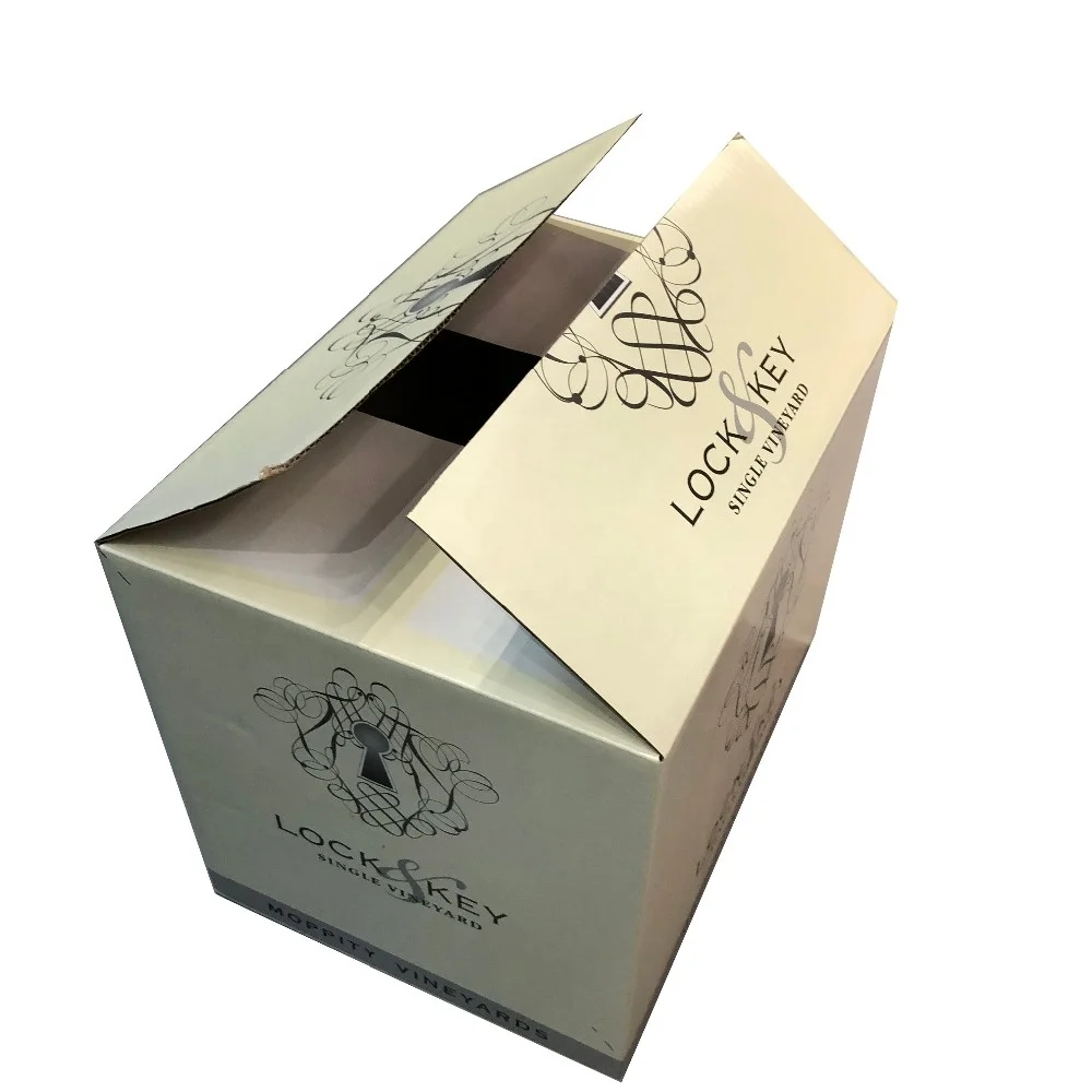 Waterproof custom printing CMYK Full 4 color cardboard corrugated shipping carton box