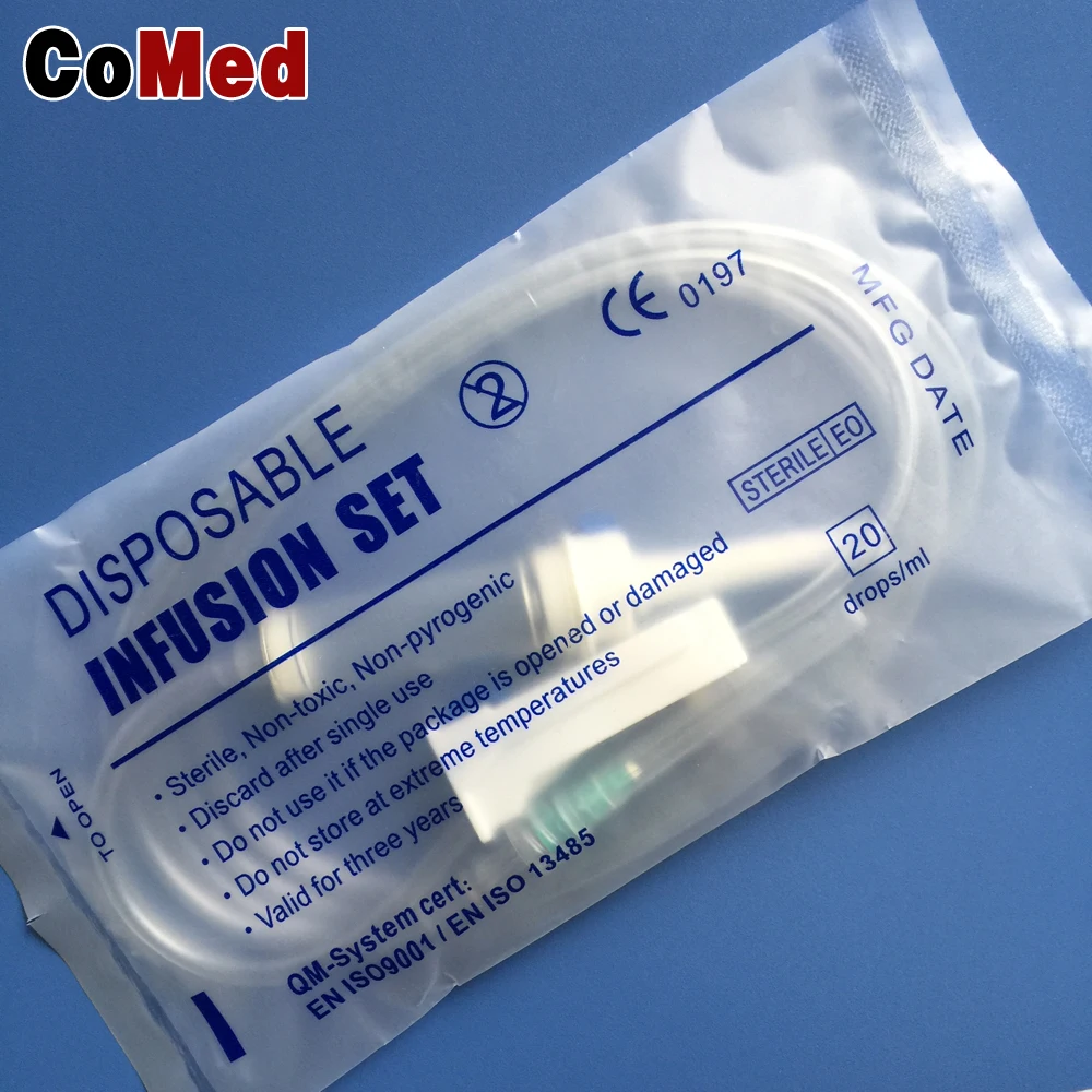 Disposable infusion set with flow regulator with Y-port