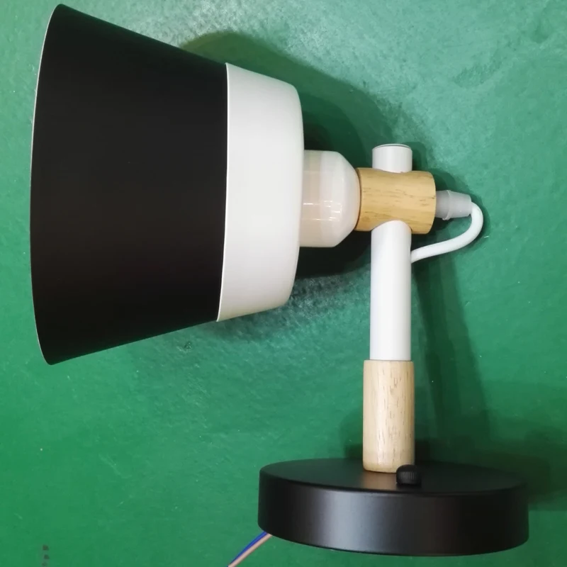 Decorative Simple Black and White Creative Wall lamp for Bedroom