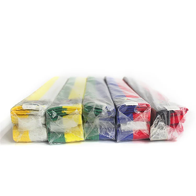 Woosung Sample Free Shipping Colorful Durable Martial Arts Equipment Karate/bjj/taekwondo Belt for