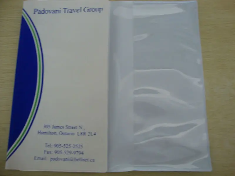 Amazon Top Seller 2019 Airline Ticket Wallet PVC Document Vinyl Plastic Travel Wallet Passport Holder