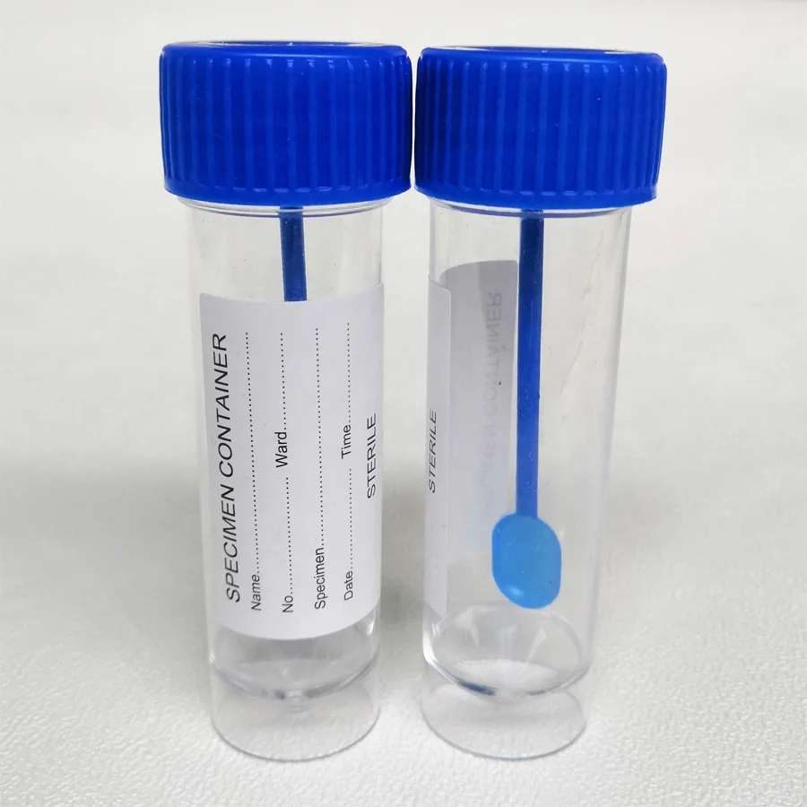 specimen sterile stool sample container with spoon