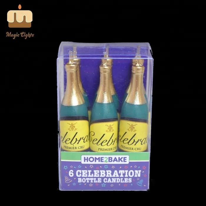Professional Design Party Occasion Wine Bottle Party Candles For Sale Supplier