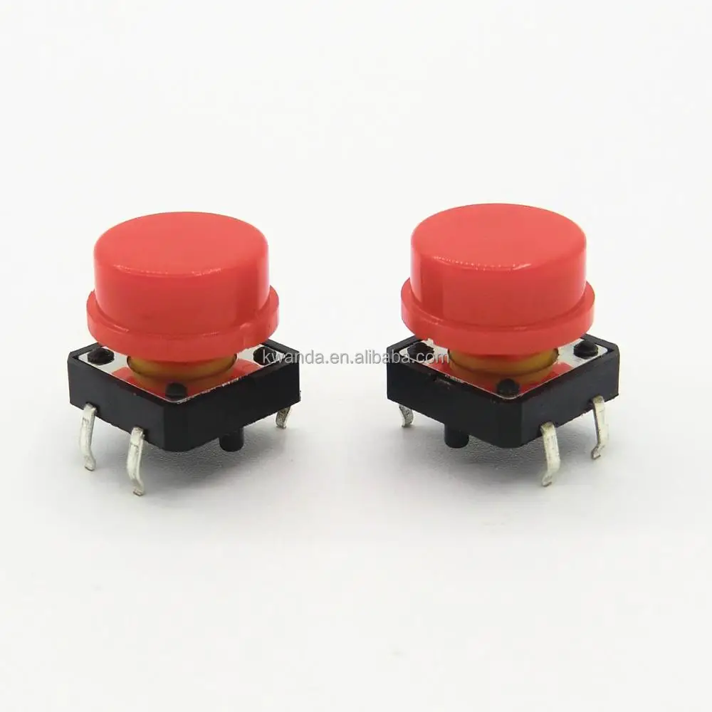 12x12x7.3(H) DIP Tact Switch 4 Pin tactile switch caps
