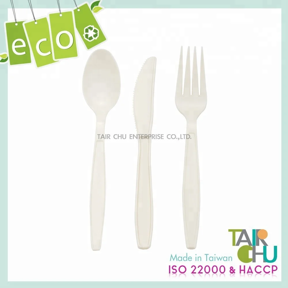 Taiwan Made Biodegradable Disposable ISO22000 Cutlery