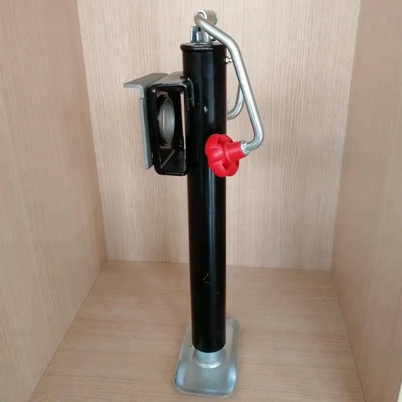 Kiefer built trailer parts 2000lbs black powder RV stabilizer round tube jack