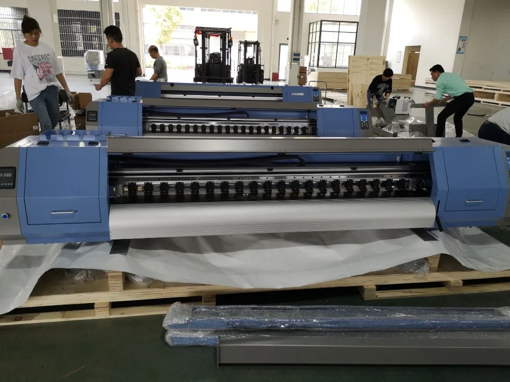 1.8m 4 Head 4720 Sublimation Printer Rolling And Winding Behind