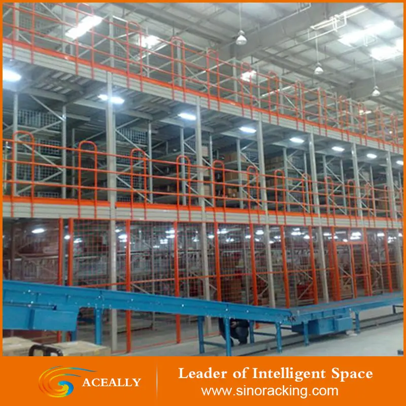 Складские стеллажи системы стальная платформа
