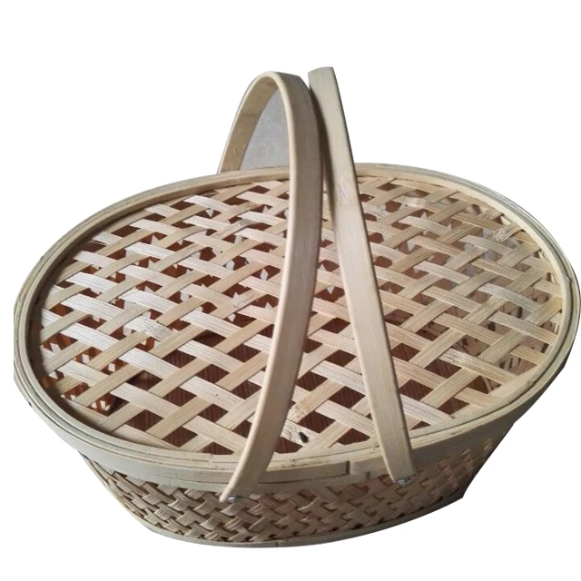 FD-1712151Eco-friendly and green bamboo gift easter baskets