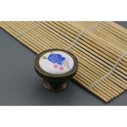 zinc alloy zamak customized patten ceramic knob AB AC color customized usage for cabinet drop dresser wardrobe knob handles