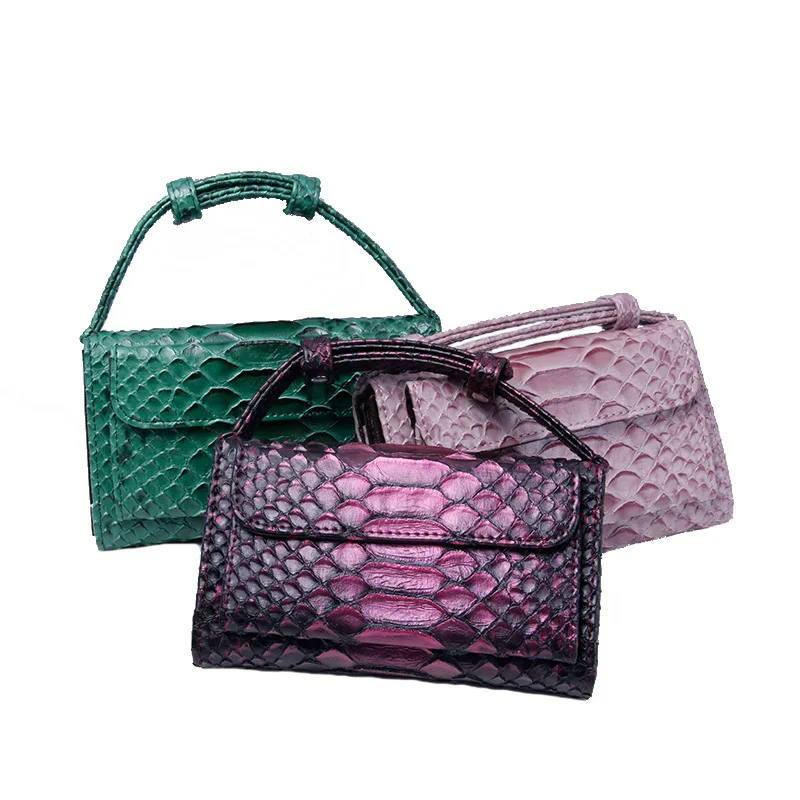 Luxury Snake Handbag Women Chain Strap Inside Genuine Leather Women Wallet Chain Clutch Shoulder Bag Sac A femme Main