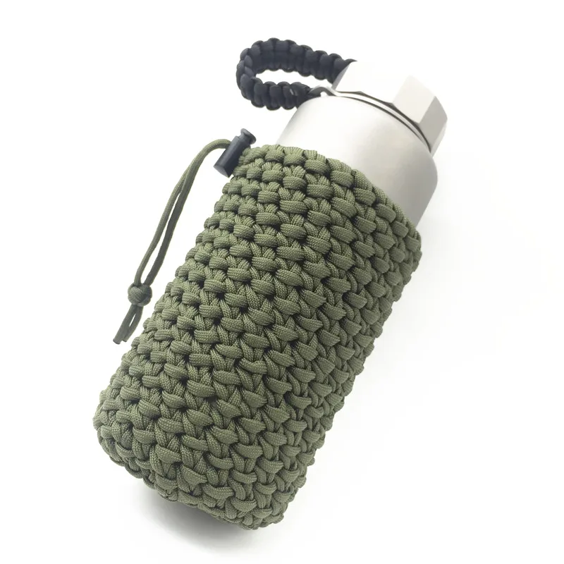 New Style Paracord Weave Water Bottle Holder Outdoors Sports Camping Water Bottle Holder