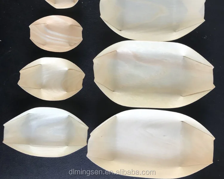 
China wholesale disposable party wood japanese pine wood sushi boat 