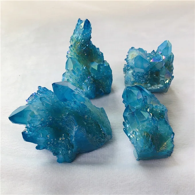 Оптовая продажа натурального голубого кристалла кварца aura