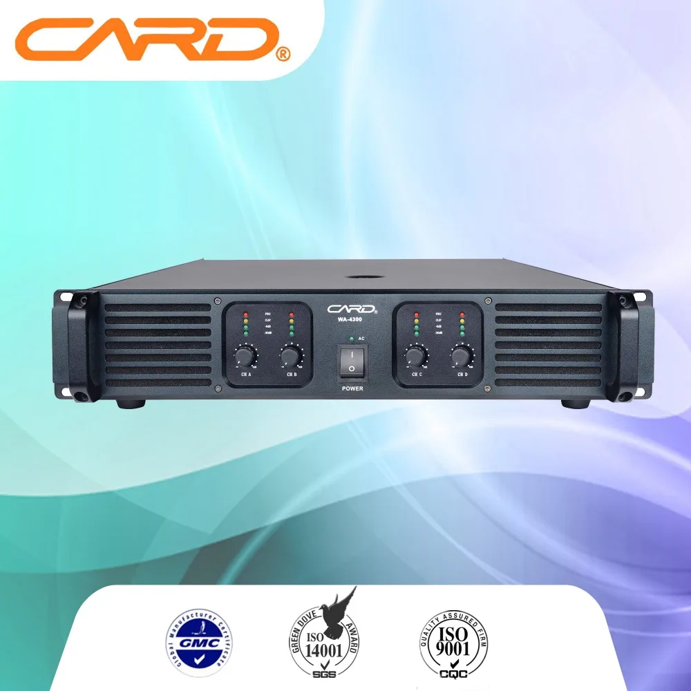 
4 channels public power amplifier 500w stereo digital karaoke amplifier hi fi audio amp 
