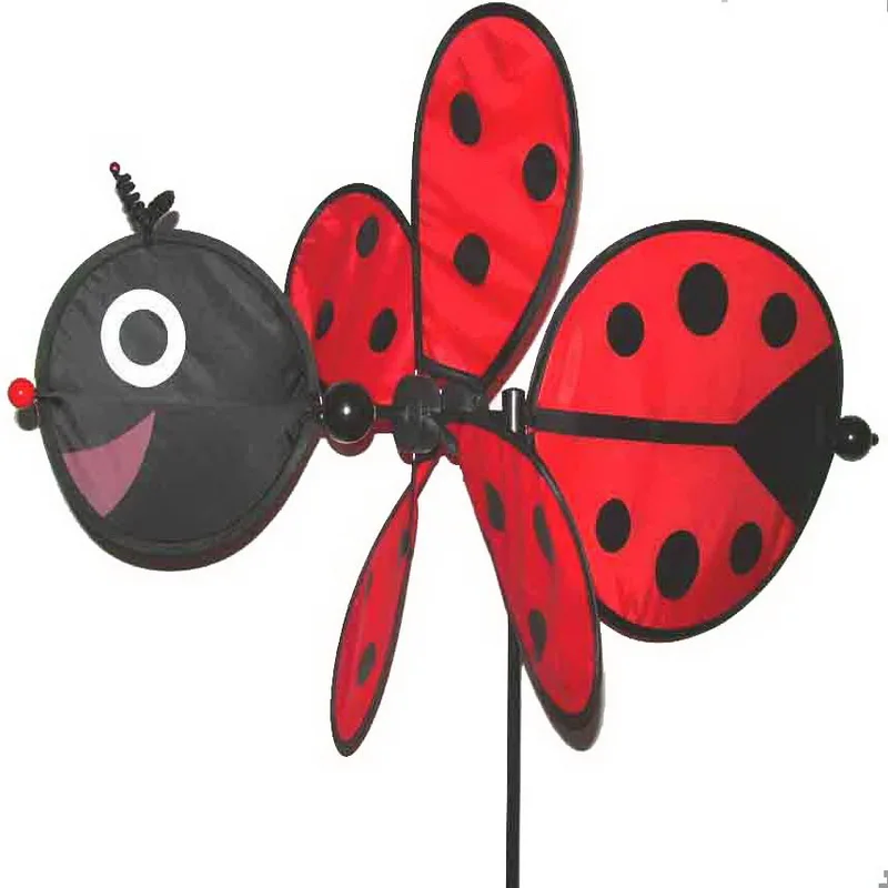 Big ladybug cartoon colorful windmill toy decorations