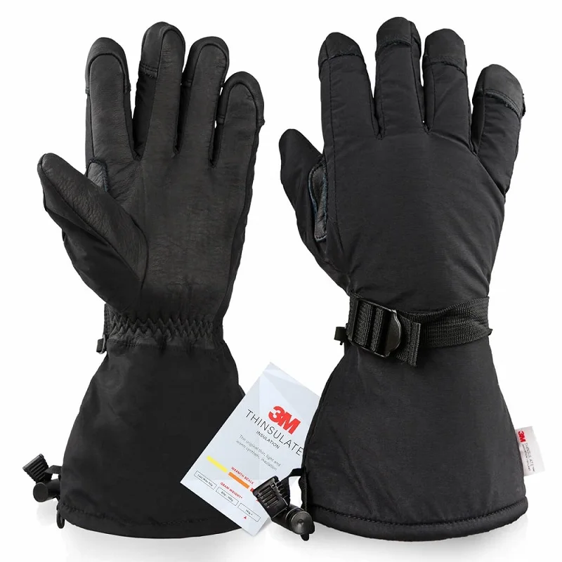 
Waterproof Winter Thermal Warm Snow Ski Gloves Men 