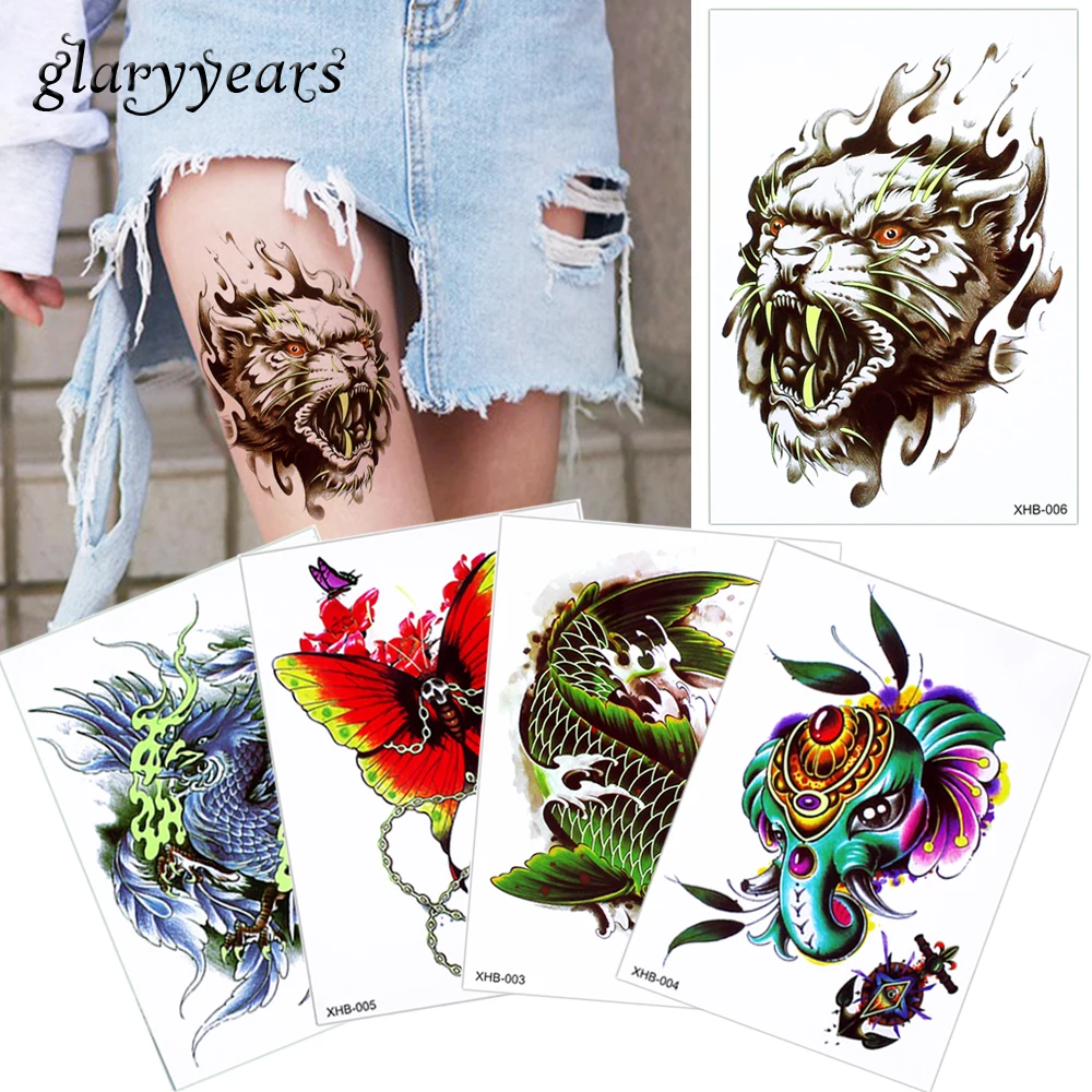  XHB Tato Tribal Lengan Tangan художественный пигмент временная