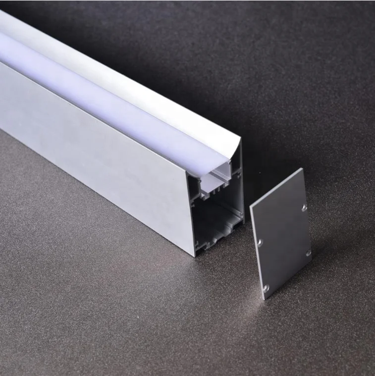 
 Алюминиевый светодиодный профиль для подвесного светильника большого размера 50*75 мм  