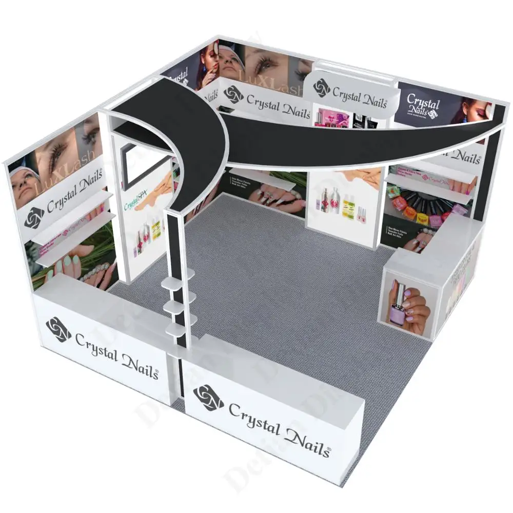Косметический портативный выставочный стенд 4x4 для дизайна лака для ногтей