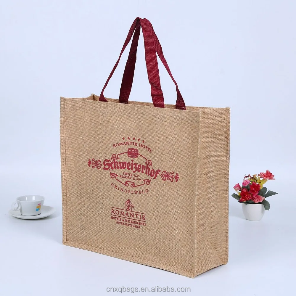  Рекламная сумка для покупок из джута