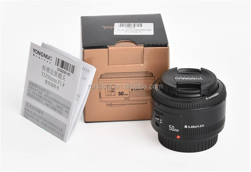 In Stock!YONGNUO YN50mm f1.8 YN EF 50mm f/1.8 AF Lens YN50 Aperture Auto Focus for nikon DSLR Cameras
