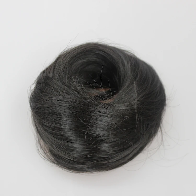 Natural hair bun wearing piece chignon hair
