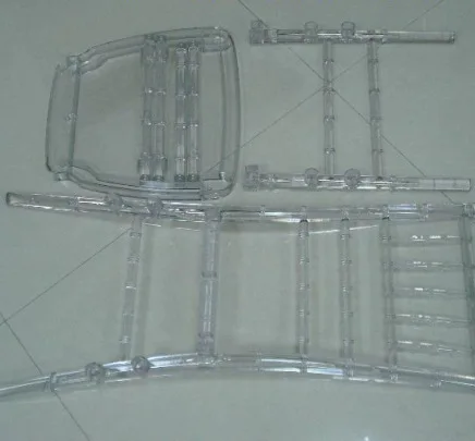 Factory supply Garden event Amber acrylic wedding chairs for sale