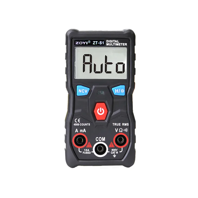 Original Manufacturer ZOYI ZT-S1 Automatic True-RMS AC DC Voltage Current OhmDigtial LCD Display Multimeter