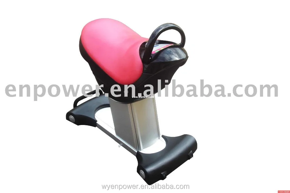 Horse Riding Plateforme Oscillante /horse Riding Exercise Machine Vibration Plate Steel Plastic PU Skin Saddle Size: 68*38CM