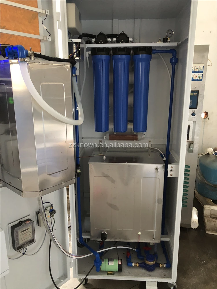Coin Operated Automatic Water Vending Machine Philippines Self Service Pure Purified Drinking Cold Water Dispenser Equipment