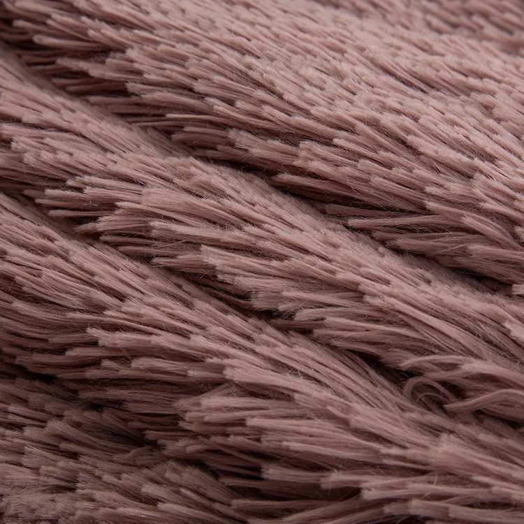 Лидер продаж, супер мягкое ворсовое одеяло из искусственного меха, уютные одеяла, длинные пушистые теплые элегантные флисовые жаккардовые одеяла в полоску из 100% полиэстера