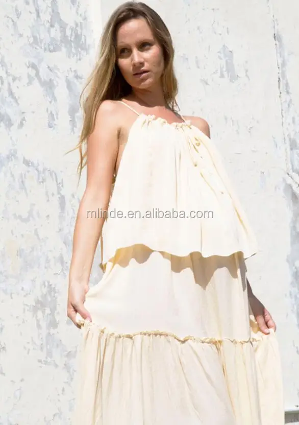 Breast Feed Dress 100% Rayon Woven Breastfeeding Maxi Dress Boho Long Nursing Tiered Dress For Pregnant Woman