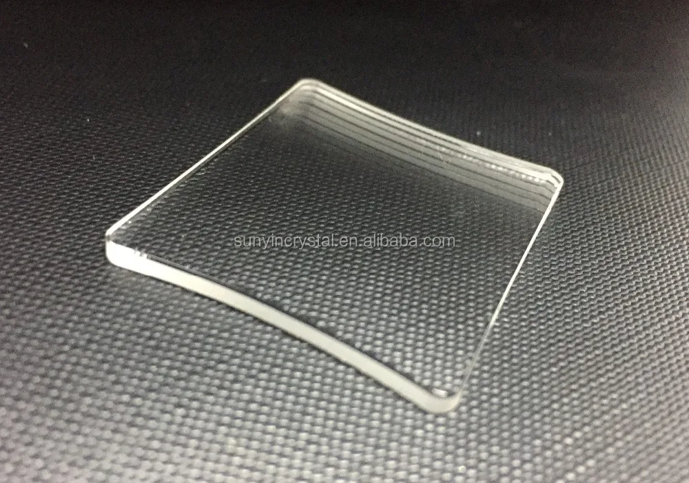 
LED display Sapphire glass Square watch glass transparent for scanner projector 