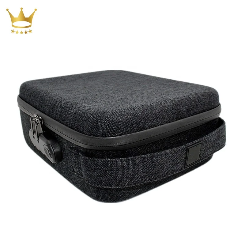 Fashion Lockable EVA Hard Smell Proof Carrying Case with with Handle