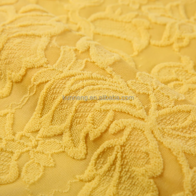 factory custom design polyester velvet jacquard surat damask velvet fabric