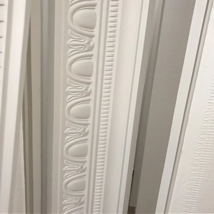 Decorating Material Gypsum Cornices White Color Classic Design Plaster Coving