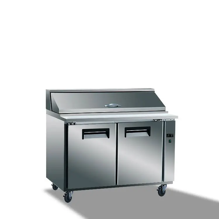 New Style Commercial Refrigerated Work Table SS201 Pizza Prep Station