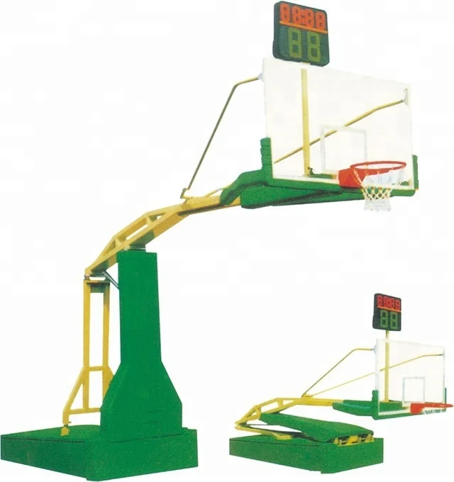 Custom Ring and Rim Height Adjustable Basketball Backboard Steel Stand Basketball Hoop