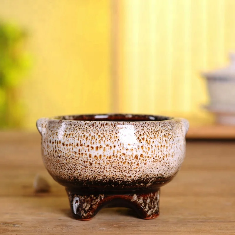 2.5 Inch Ceramic Bonsai Mini Glazed Pots