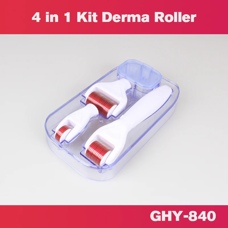 Acne Scarring High Quality titanium derma roller 4 in 1 dermaroller 1.5mm