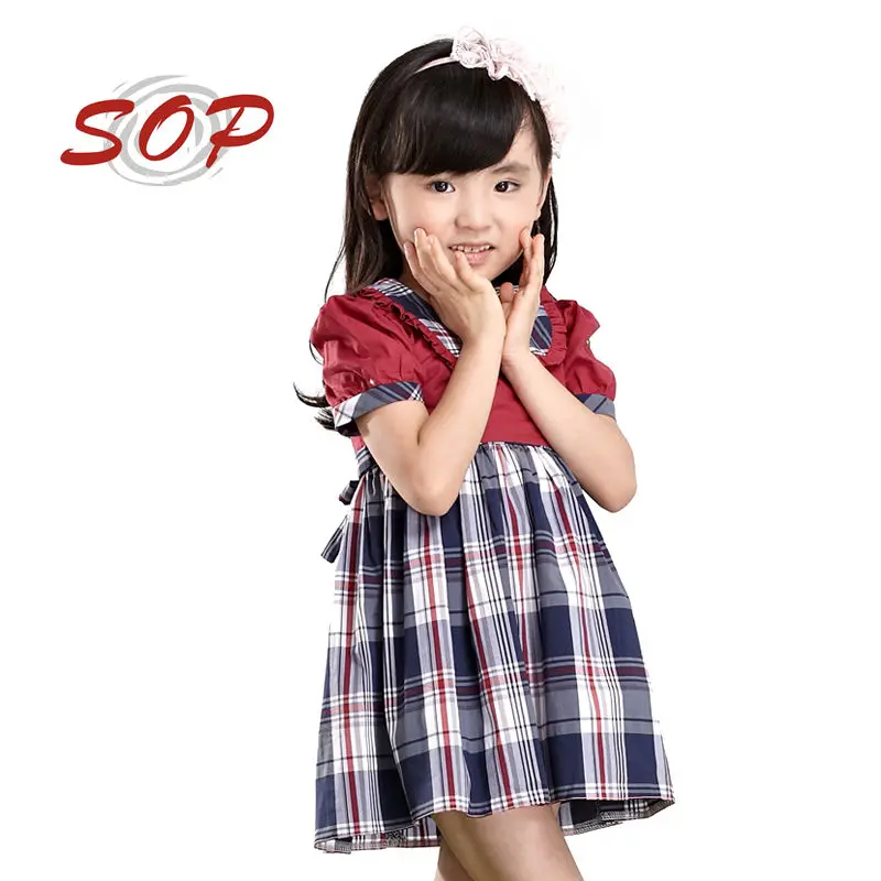 Latest frocks designs casual dress for 2-12 years old girls