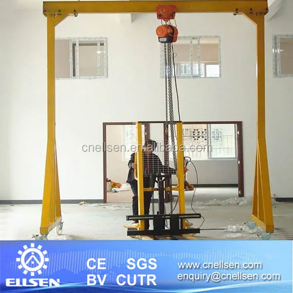 Light duty 3ton portable gantry crane
