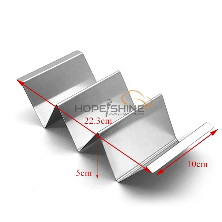 Stainless steel mexican food taco holder stainless steel taco stand holder