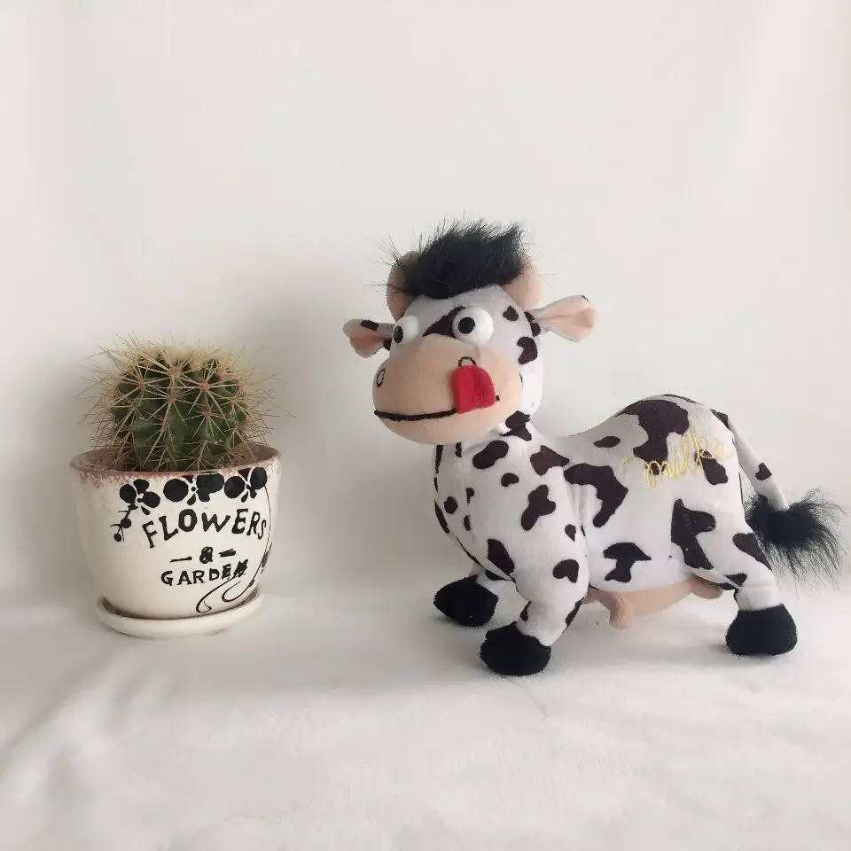 
Stuffed Plush Cow toy with sweet kiss 