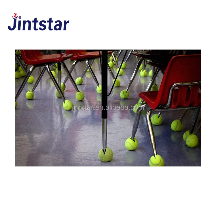 Jintstar colorful wool pre-cut walker tennis ball for chairs