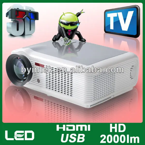 1080p андроид 4.0 беспроводной 3d dvd-дисков на hdtv hd привело видео lcd портативные hdmi usb-проектор